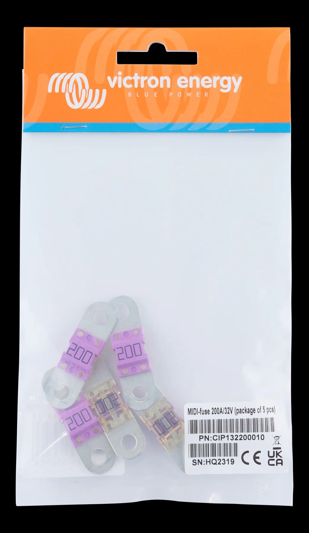 MIDI fuse, 200 A fuse in its packaging