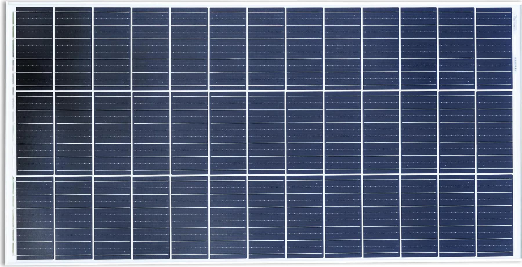 Victron solar panel 190 W, horizontal front view