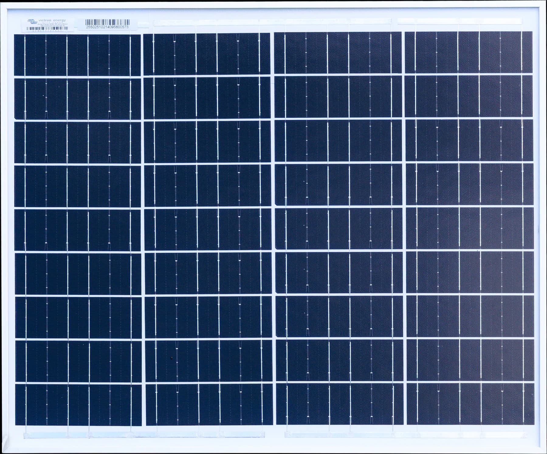 Victron solar panel 30 W, front view