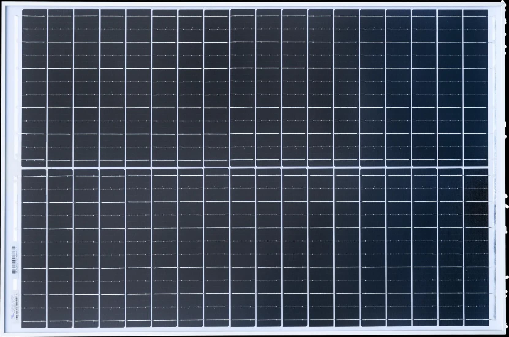 Victron solar panel 55 W, front view